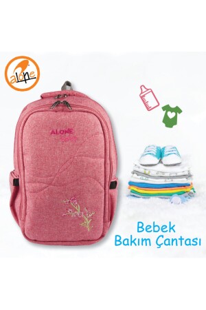 Mutter Babypflegetasche 9301 Granatapfelblume Babypflegerucksack aus wasserdichtem Stoff - 8