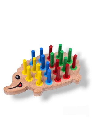 مـنـز-مونتيسوري تعليمي لعبة خشبية ملونة - وصلة في لعبة خشبية لعبة هـججوج - Muyudi