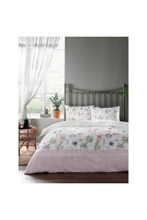 M.Vision Bettwäsche-Set für Einzelbett, Rosa, Bladeren, 160 x 220 cm, 564512 - 2