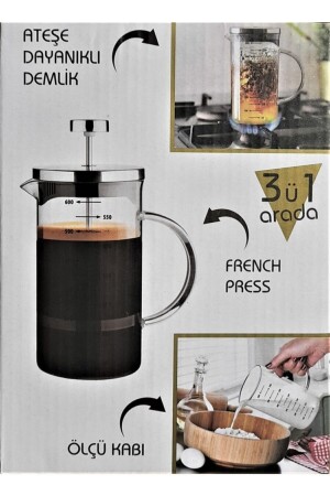 My Bottle 3 in 1 Borosilikat French Press 600 ml ZKD8690000005 - 5