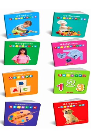 My First Books-Set mit 8 Lehrbüchern für 1–3 Jahre alte Wörter, Sätze und Bücher - 4