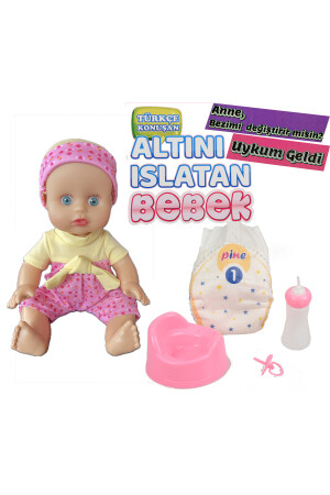 My Little Baby, Türkçe Konuşan Altını Islatan Aksesuarlı Bebek-30 Cm limonaltinisilatan - 9