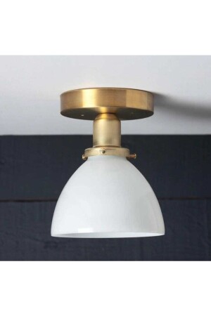 Mylights Eskitme Opal Camlı Plofnyer Tavan Avize Tavan Armatür Aplik Cam Cap 14cm MYL003202 - demet habek mylights