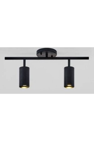 Mylights Mattschwarzer Doppel-LED-Strahler, LED-Leuchter, LED-Kronleuchter mit Tageslichtlampe MYL002947 - 1