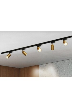 MNZ-Mylights ريل Spot Antique 5 LED ريل Spotlights مع أضاءة النهار LED على 2 Mt ريل نقلMYL002966 - demet habek mylights