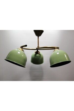 Mylights Triple Khaki Green Metal Kronleuchter Vintage Kronleuchter MYL002906 - 3