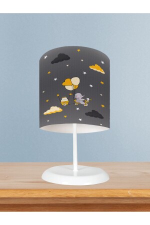 غرفة الأطفال والطفلين (MZ-BABY AND CHILDREN'S ROOM) سحابة صفراء ورجلة شمعة نمط الفيل - Genel Markalar