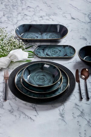 N3158 Bitter Gülriz 27 Prç Yemek Takımı - Neva