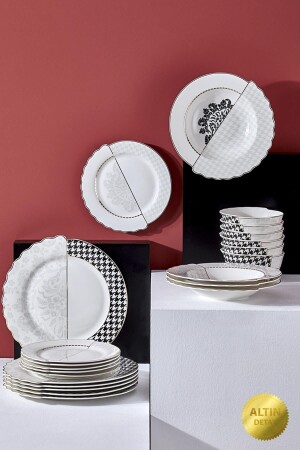 N3276 Berry Hibrit 24 Parça 6 Kişilik Yemek Takımı - Neva