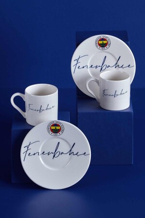 N3420 Fenerbahçe lizenziertes handgeschriebenes Set mit 2 Kaffeetassen Fb-zc076tds03 - 1