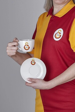 N3474 Galatasaray Lisanslı Arma Logo 2'li Çay Fincan Takımı - 4