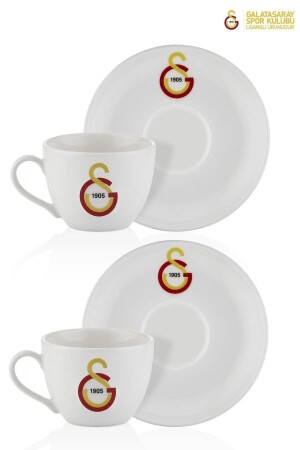 N3474 Galatasaray lizenziertes Arma-Logo-Set mit 2 Teetassen - 5