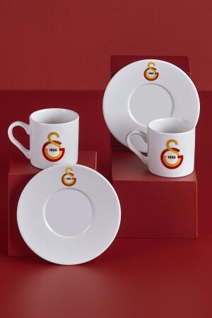 N3520 Galatasaray lizenziertes Arma-Logo-Set mit 2 Kaffeetassen - 2