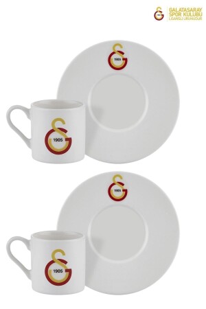 N3520 Galatasaray lizenziertes Arma-Logo-Set mit 2 Kaffeetassen - 5