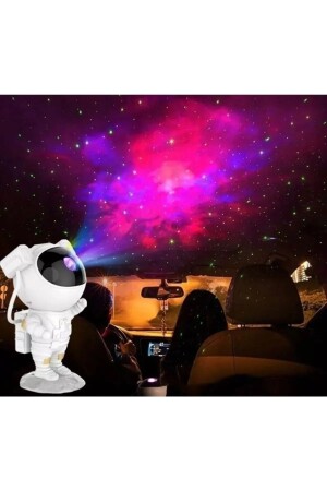Nachtlampe Sternprojektor Astronaut beleuchtete Galaxie Milchstraße Projektion gesteuerte ASTRONAUT-NACHTLAMPE - 4