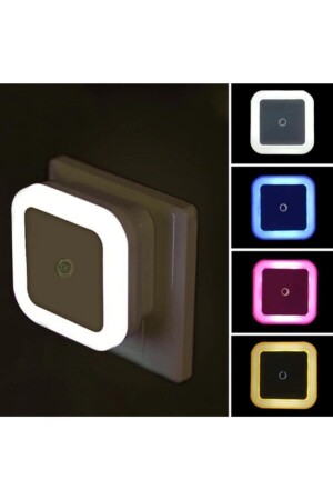 Nachtlicht mit dunklem Sensor, Plug-and-Play-LED-Licht mit gemischten Farben - 1