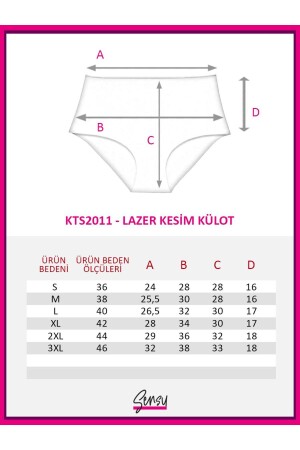 Nahtlose lasergeschnittene Höschen mit hoher Taille für Damen (ELASTY WAIST), 3er-Set KTS2011 - 9