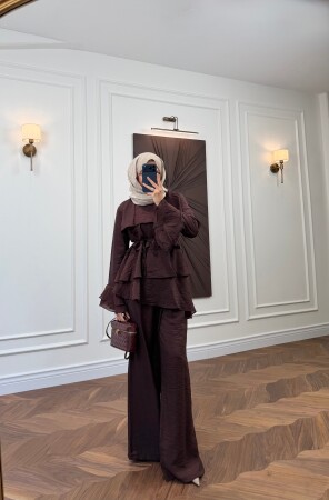 Narelle Katmanlı Takım - Bordo - Nuuwears