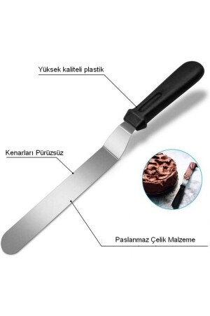 Narkalıp Yuvarlak Ayarlanabilir Kek Kalıbı Ve Pasta Sıvama Spatulası 2 Li Derinlik 15 Cm - 4