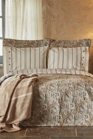 Narle Çift Kişilik Winter Set Bej - Karaca Home