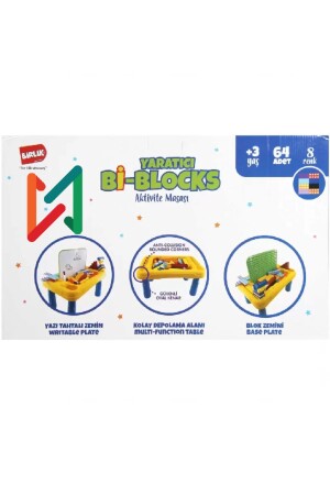 Naslimoo Creative Bi-Blocks Aktivitätstisch 64-teiliger Block NSMO-0094 - 4