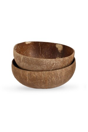 Natural Hindistan Cevizi Kase 2'li - Coconut Bowl nat-2 - 1