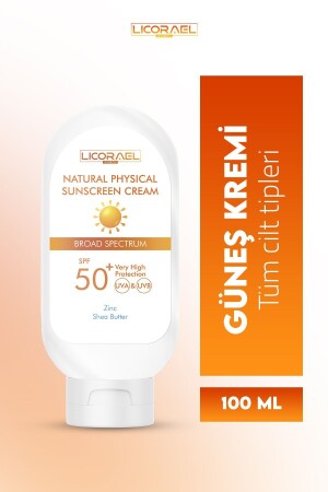 Natural Physıcal Sunscreen Cream Spf50- 100ml - 1