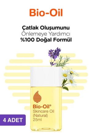 Natural Selülit Çatlak Giderici Nemlendirici Vücut Ve Cilt Bakım Yağı 25ml X4 - 2