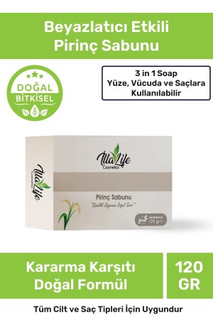 Natural Special Series Whitening Rice Soap Anti-Darkening-Hautseife für Hände, Gesicht und Körper 120 g Whitening Rice Bran Whitening Soap - 1