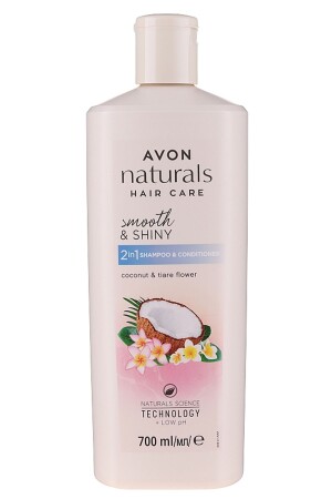 Naturals Hindistan Cevizi Ve Tiare Çiçeği Kokulu Şampuan Ve Saç Kremi 700 Ml. - 1