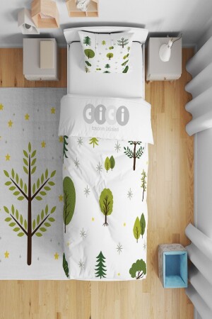 Nature Forest Trees Capa Kinder- und Babyzimmer-Bettbezug-Set CNT-451 - 2