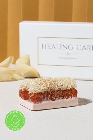 Natürliche Kürbisfaser-Eselsmilch-Honig-Seife 130 g Healingcare05 - 2