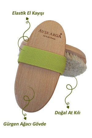 Natürliche Rosshaarbürste in Cremefarbe - Ayşe Arga