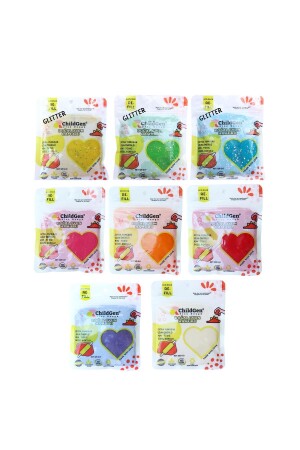 Natürliche Spielknete – 8-teiliges gemischtes Set, 8 x 125 g Vakuumkartuschenverpackung – (Ökopack-Nachfüllung) - 2