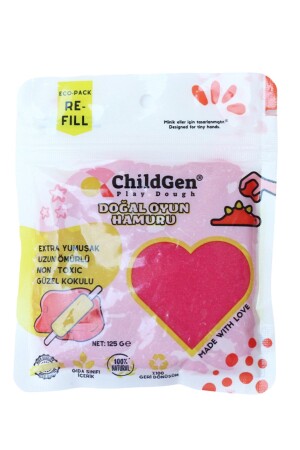 Natürliche Spielknete - Rosa - Vakuumkartuschenverpackung - (Ökopack-Nachfüllung) - 2