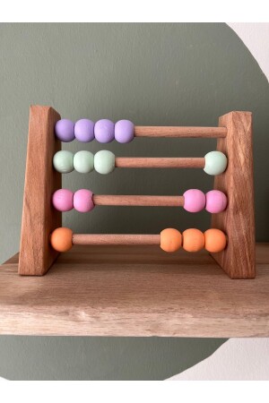 Natürliches gesundes Holzspielzeug Montessori Abacus Analytische Intelligenz Mathematik Kinder Babyzimmer Dekor DRAKAR40123 - 1
