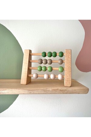 Natürliches gesundes Holzspielzeug Montessori Abakus Analytische Intelligenz Mathematik Kinder Babyzimmer Dekor - 1