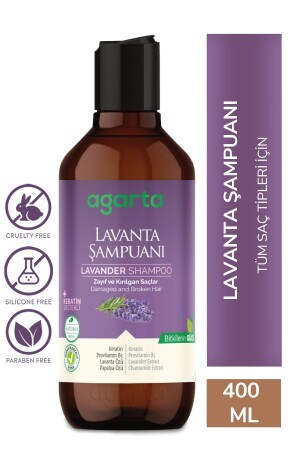 Natürliches Lavendelextrakt-Öl-ausgleichendes Shampoo 400 ml - 2