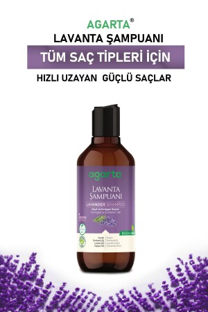 Natürliches Lavendelextrakt-Öl-ausgleichendes Shampoo 400 ml - 3