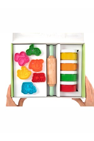 Natürliches Spielknete-Premium-Box-Set – Werkzeuge - 1