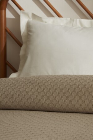 Naturliebhaber Lorena Bambus Doppeljacquard Pike 200x230 cm Beige 200. 22. 14. 0048 - 6