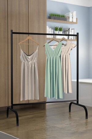 الموقف من المجلس المالي الموقف من الملابس المعدنية الملابس المعدنية المعدنية الحمار المعدنية - الأسود - Navis Home