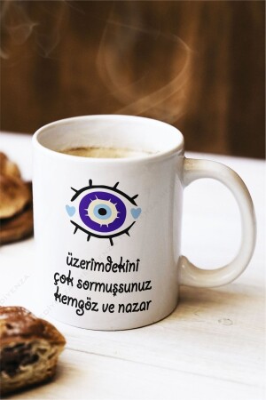 Evil Eye Bead Bedruckte Tasse / Tasse Geschenk nzakup250662 - Hediyenza
