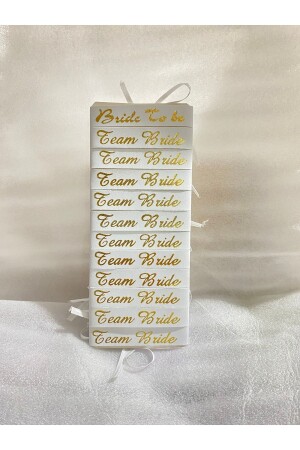 Nedime Bilekliği- Bride To Be Bileklik - Bekarlığa Veda Partisi Bilekliği- 12 Adet - Littlemonky