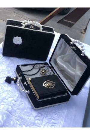 الهدية البجعة في حقيبة مفصلة (القرآن، السجادة، التسهيب، المجموعة الزكرية) - Nehir Hediyelik