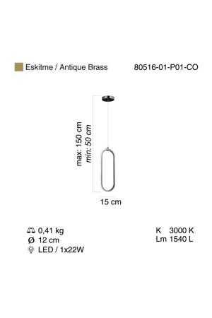 Nemıla LED-Einzelpendelleuchte 22 W 3000 K 1198 - 7