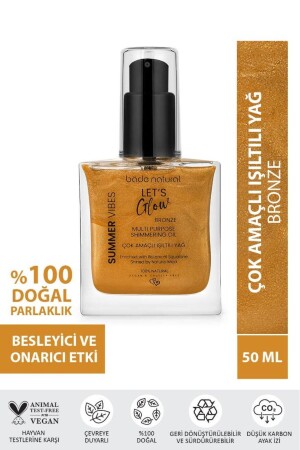 Nemlendirici ışıltılı Bronze Çok Amaçlı vücut Yağı 50 ml - 1