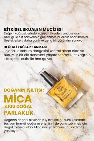 Nemlendirici ışıltılı Gold Çok Amaçlı vücut Yağı 50 ml - 4