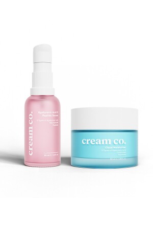 Nemlendirici Kırışıklık-Yaşlanma Karşıtı Bariyer Güçlendirici Dolgunlaştırıcı Yatıştırıcı İkili - Cream Co.
