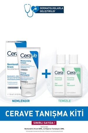 Nemlendirici Krem 50 ml - Köpüren Temizleyici Tanışma Kiti - Cerave